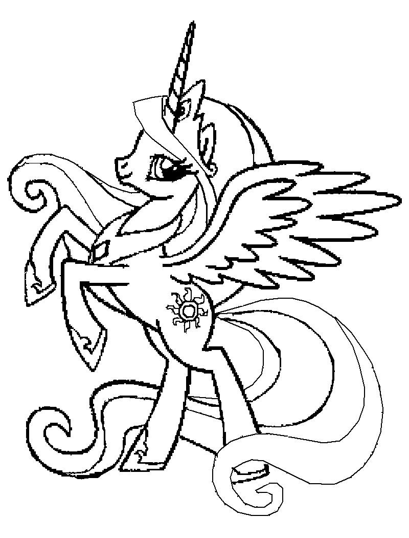 Disegno da colorare: Pony (Animali) #17827 - Pagine da Colorare Stampabili Gratuite