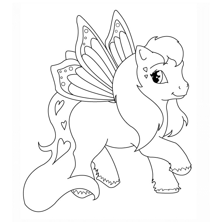 Disegno da colorare: Pony (Animali) #17829 - Pagine da Colorare Stampabili Gratuite