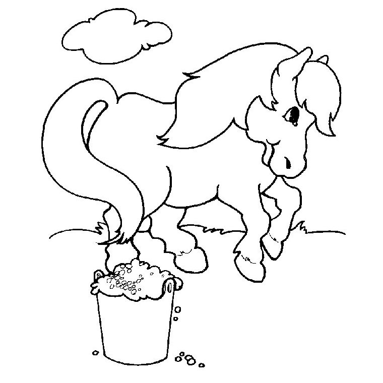 Disegno da colorare: Pony (Animali) #17841 - Pagine da Colorare Stampabili Gratuite