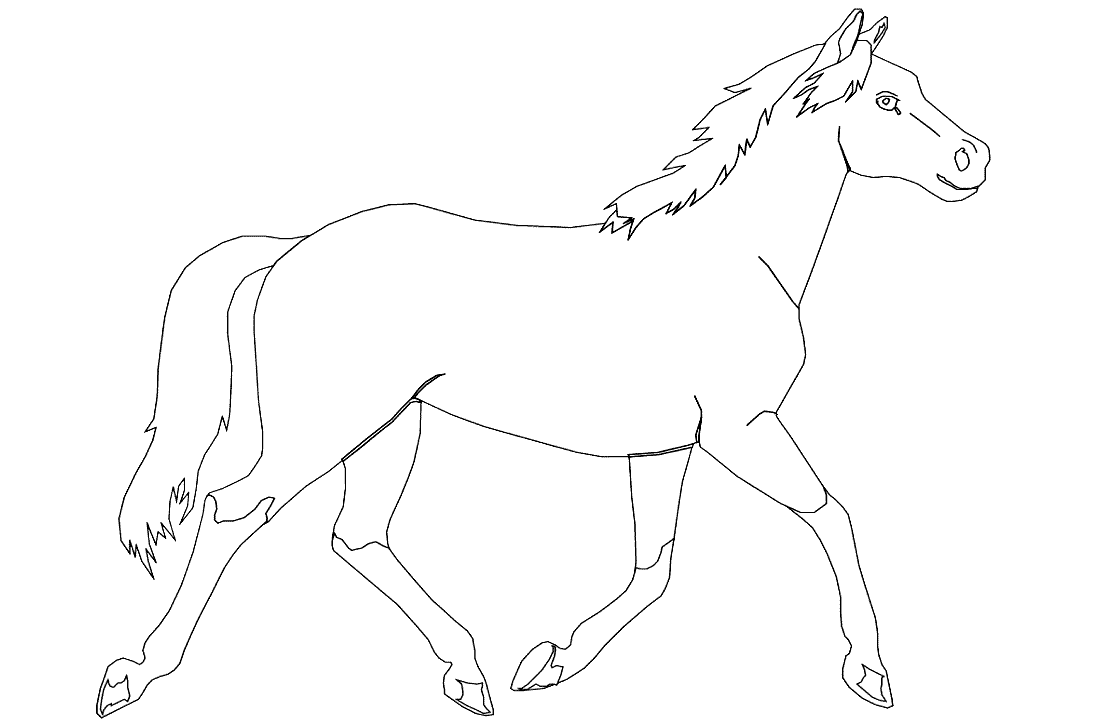 Disegno da colorare: Pony (Animali) #17906 - Pagine da Colorare Stampabili Gratuite