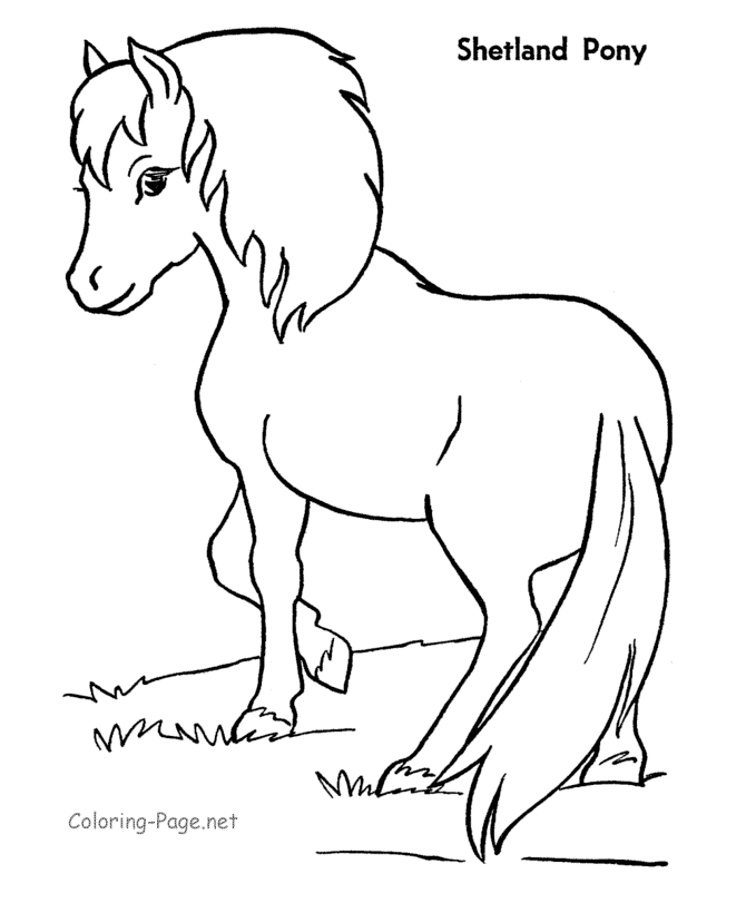 Disegno da colorare: Pony (Animali) #17946 - Pagine da Colorare Stampabili Gratuite