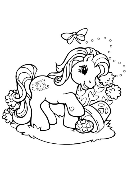 Disegno da colorare: Pony (Animali) #18013 - Pagine da Colorare Stampabili Gratuite