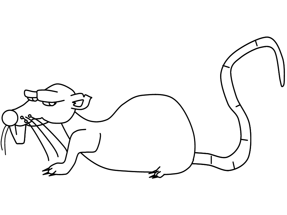 Disegno da colorare: Ratto (Animali) #15176 - Pagine da Colorare Stampabili Gratuite