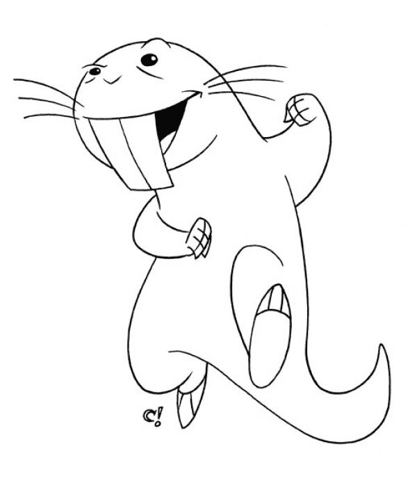 Disegno da colorare: Ratto (Animali) #15230 - Pagine da Colorare Stampabili Gratuite