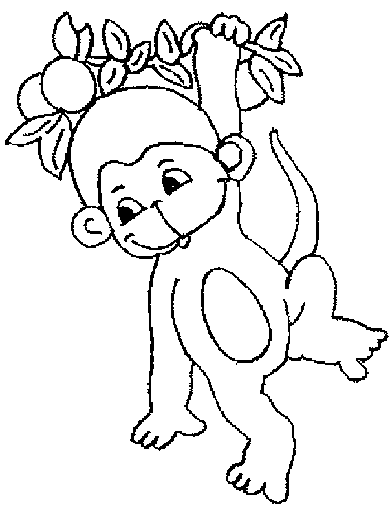 Disegno da colorare: Scimmia (Animali) #14143 - Pagine da Colorare Stampabili Gratuite