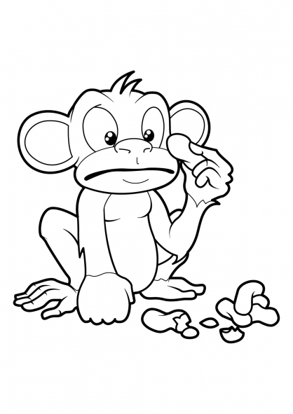 Disegno da colorare: Scimmia (Animali) #14157 - Pagine da Colorare Stampabili Gratuite