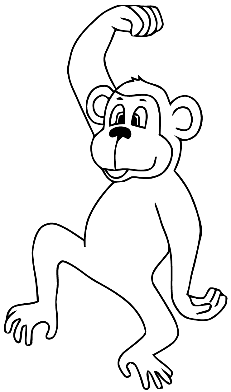 Disegno da colorare: Scimmia (Animali) #14164 - Pagine da Colorare Stampabili Gratuite