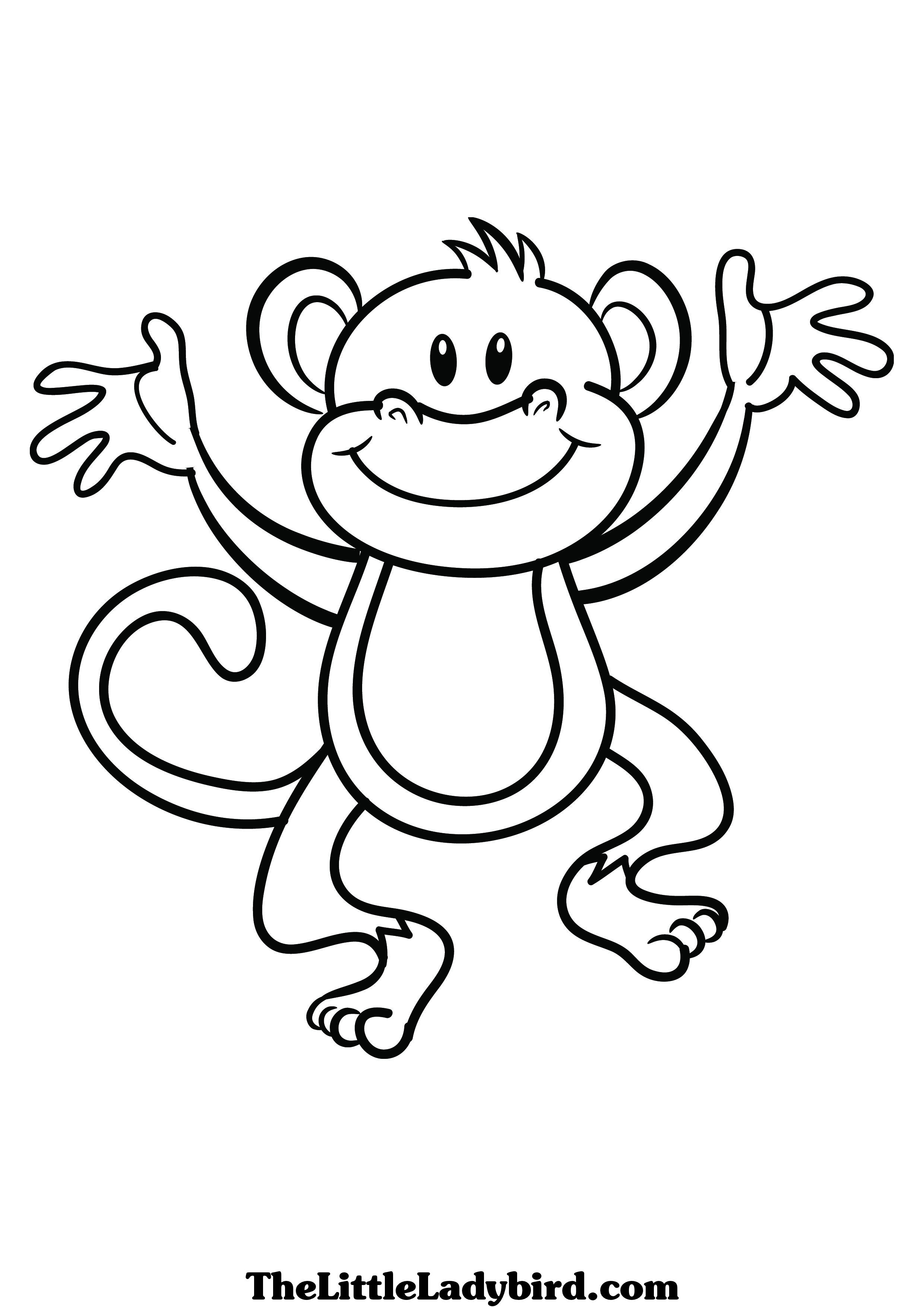 Disegno da colorare: Scimmia (Animali) #14167 - Pagine da Colorare Stampabili Gratuite