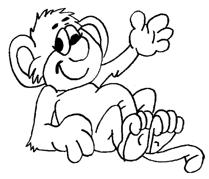 Disegno da colorare: Scimmia (Animali) #14181 - Pagine da Colorare Stampabili Gratuite