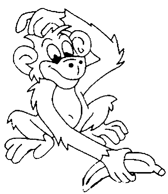 Disegno da colorare: Scimmia (Animali) #14201 - Pagine da Colorare Stampabili Gratuite