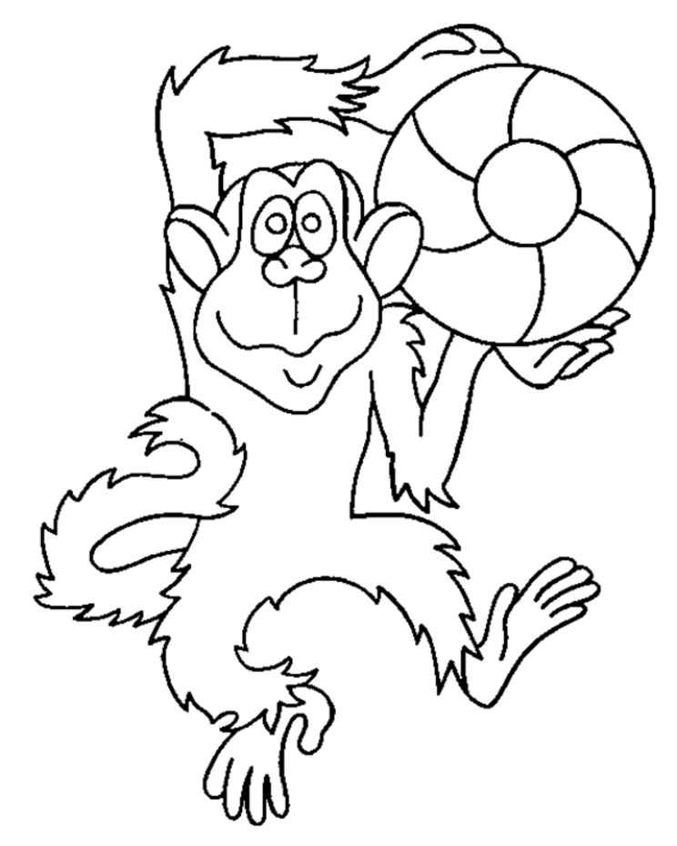 Disegno da colorare: Scimmia (Animali) #14208 - Pagine da Colorare Stampabili Gratuite