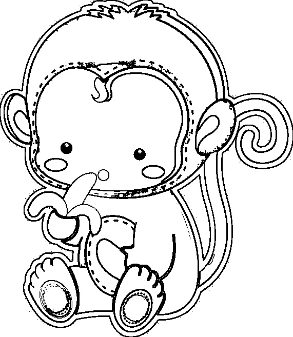 Disegno da colorare: Scimmia (Animali) #14212 - Pagine da Colorare Stampabili Gratuite