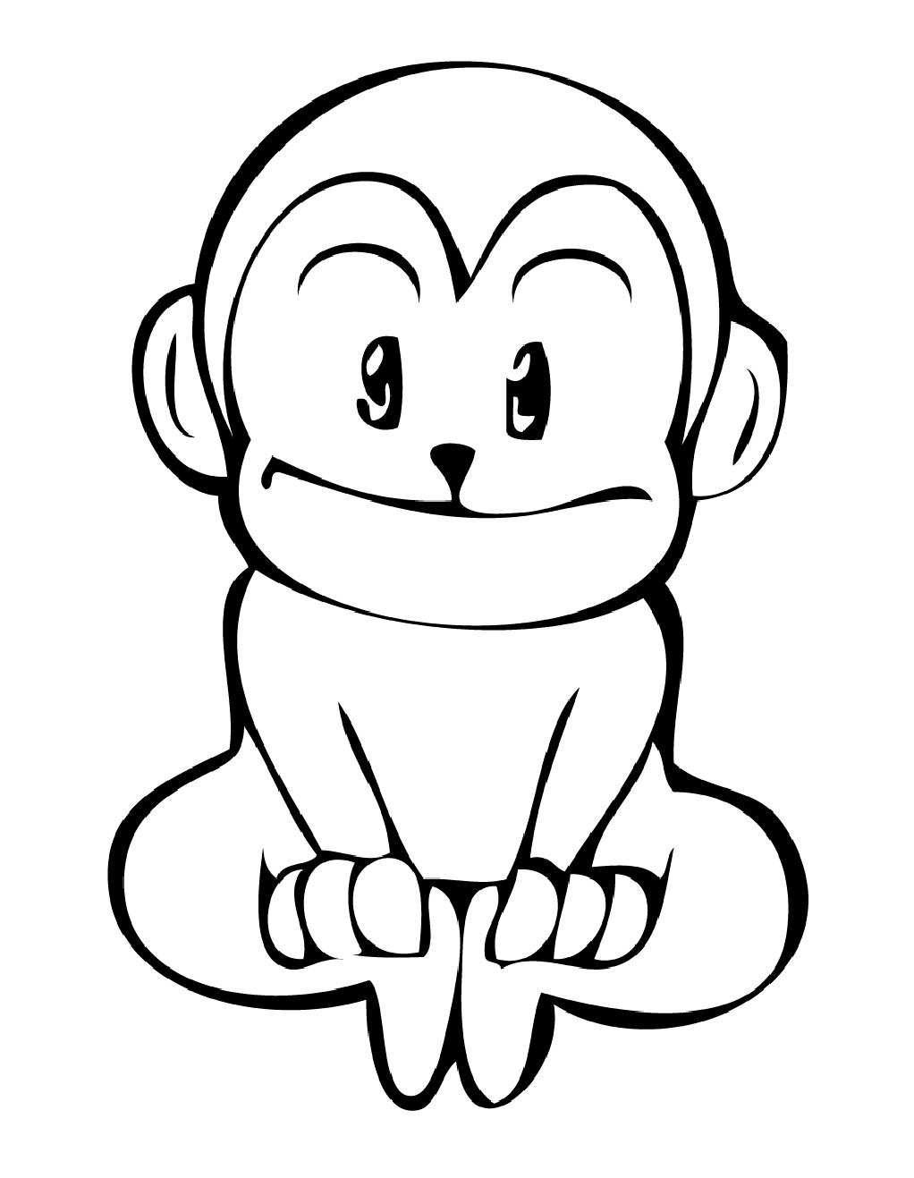 Disegno da colorare: Scimmia (Animali) #14253 - Pagine da Colorare Stampabili Gratuite