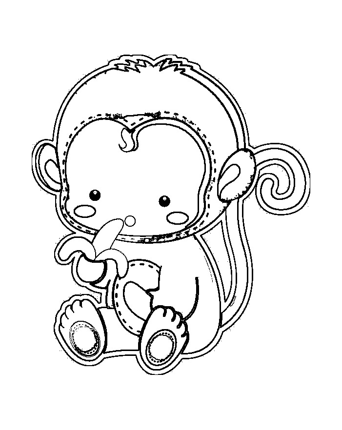 Disegno da colorare: Scimmia (Animali) #14283 - Pagine da Colorare Stampabili Gratuite
