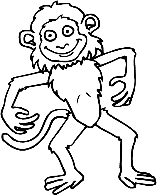 Disegno da colorare: Scimmia (Animali) #14317 - Pagine da Colorare Stampabili Gratuite