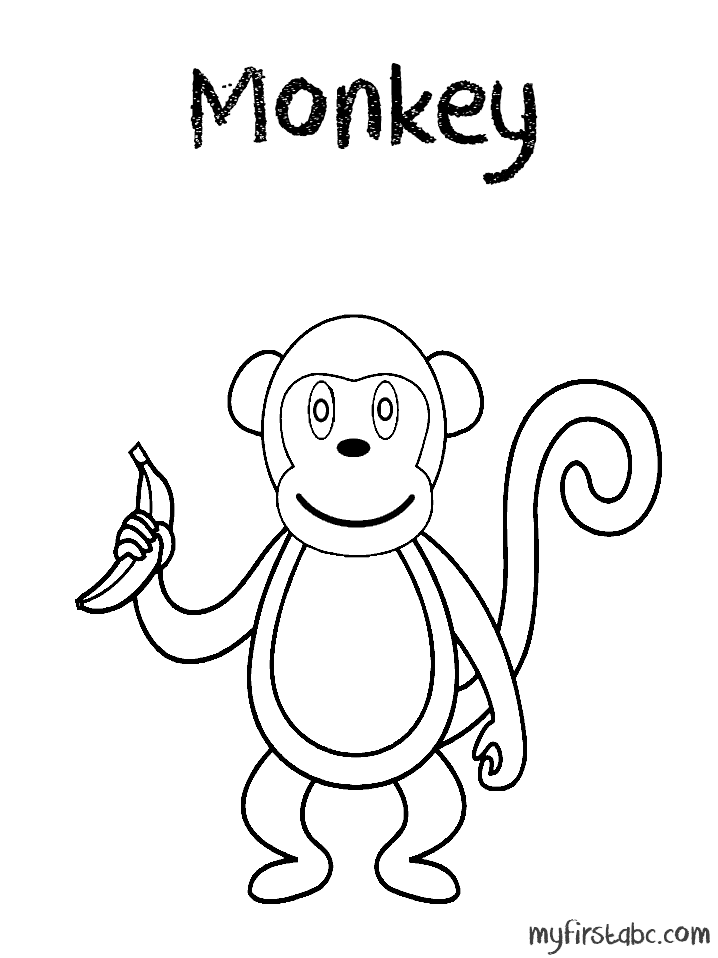Disegno da colorare: Scimmia (Animali) #14322 - Pagine da Colorare Stampabili Gratuite