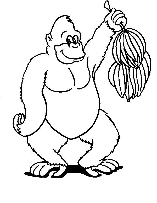 Disegno da colorare: Scimpanzé (Animali) #2844 - Pagine da Colorare Stampabili Gratuite