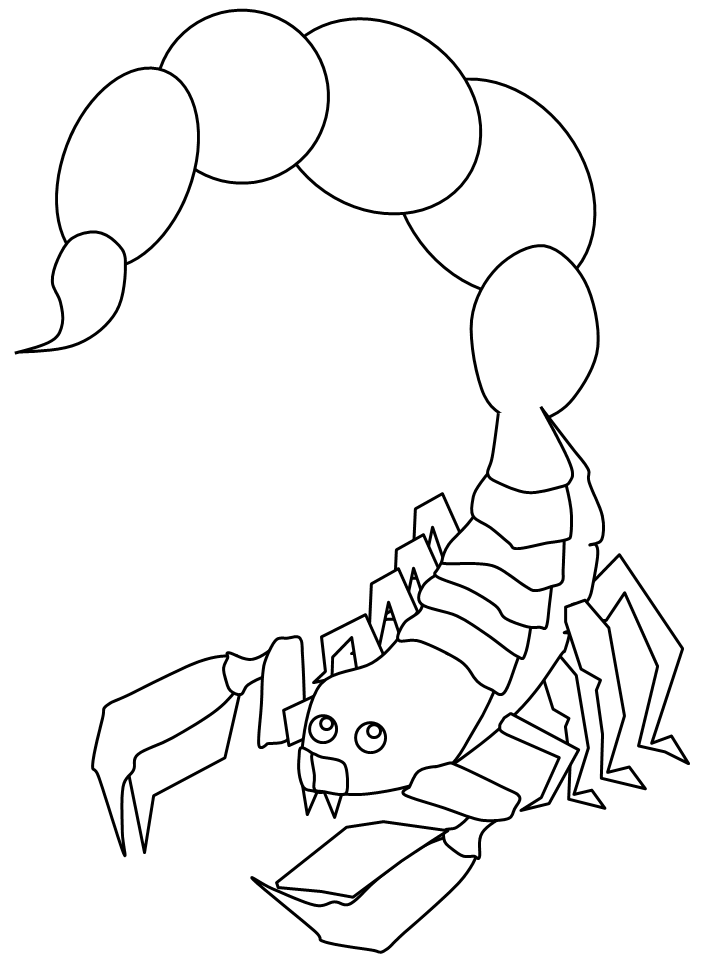 Disegno da colorare: Scorpione (Animali) #14623 - Pagine da Colorare Stampabili Gratuite