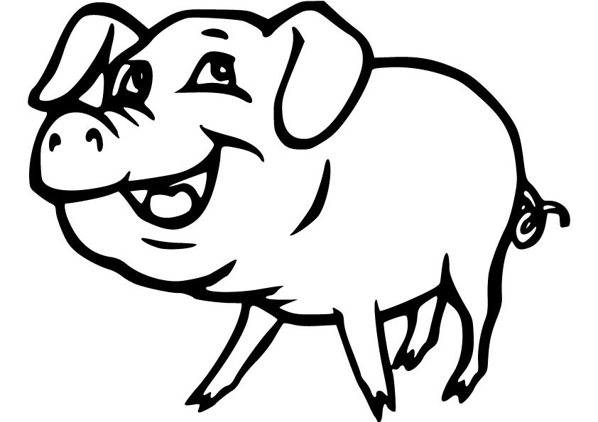 Disegno da colorare: Scrofa (Animali) #3710 - Pagine da Colorare Stampabili Gratuite