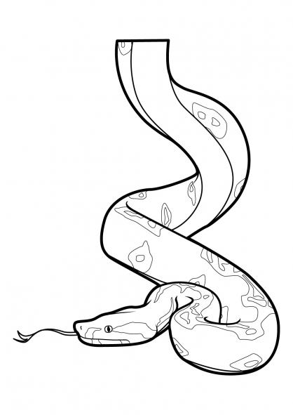 Disegno da colorare: Serpente (Animali) #14382 - Pagine da Colorare Stampabili Gratuite