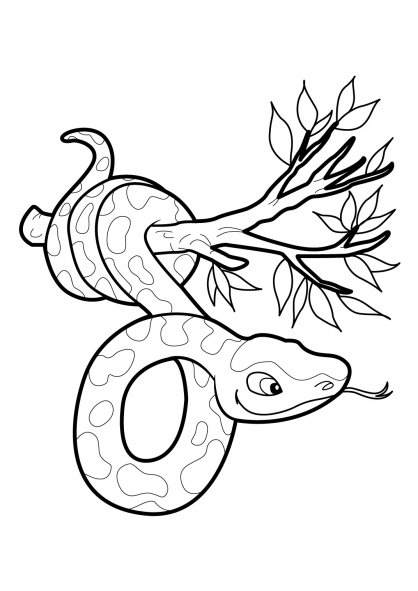 Disegno da colorare: Serpente (Animali) #14486 - Pagine da Colorare Stampabili Gratuite