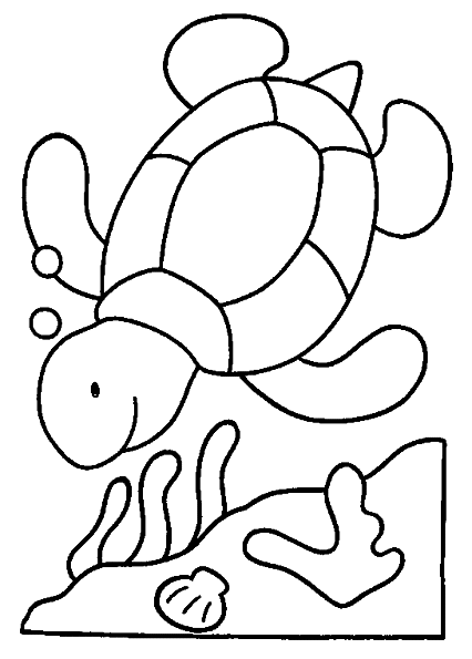 Disegno da colorare: Tartaruga (Animali) #13415 - Pagine da Colorare Stampabili Gratuite