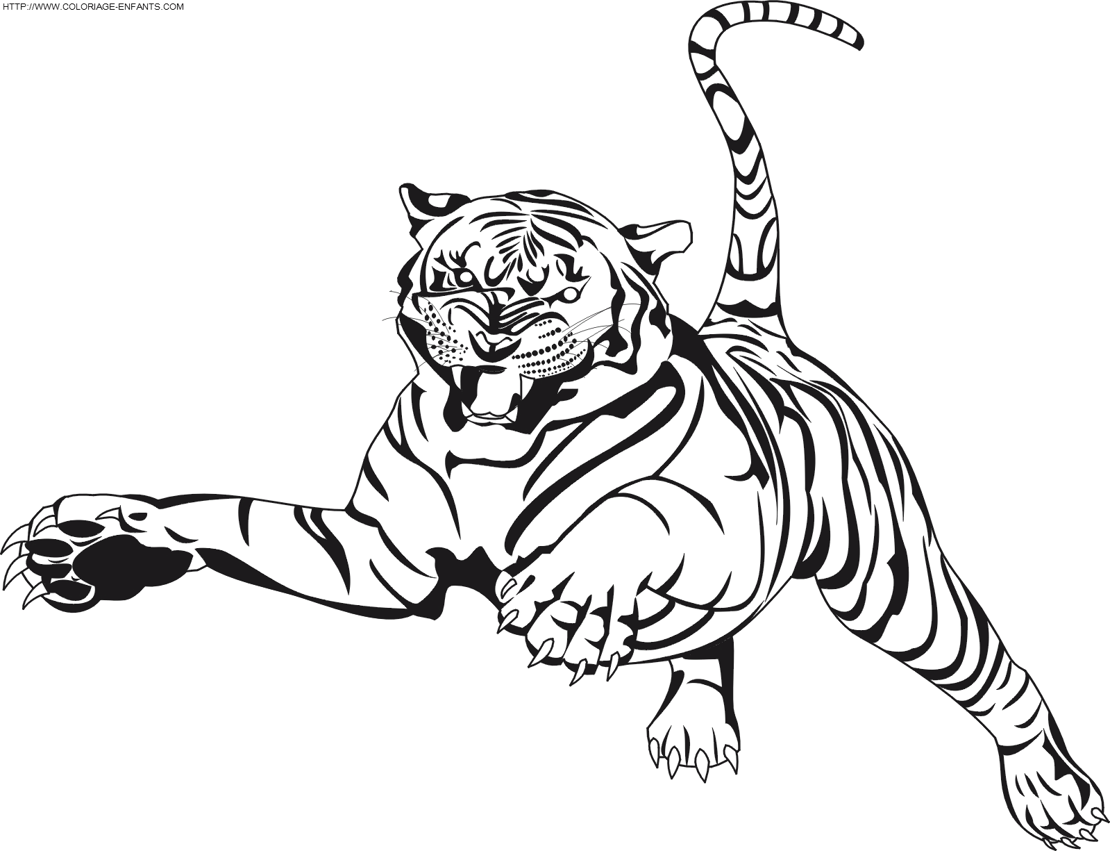 Disegno da colorare: Tigre (Animali) #13608 - Pagine da Colorare Stampabili Gratuite