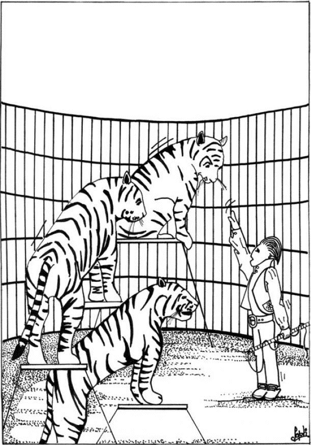 Disegno da colorare: Tigre (Animali) #13646 - Pagine da Colorare Stampabili Gratuite