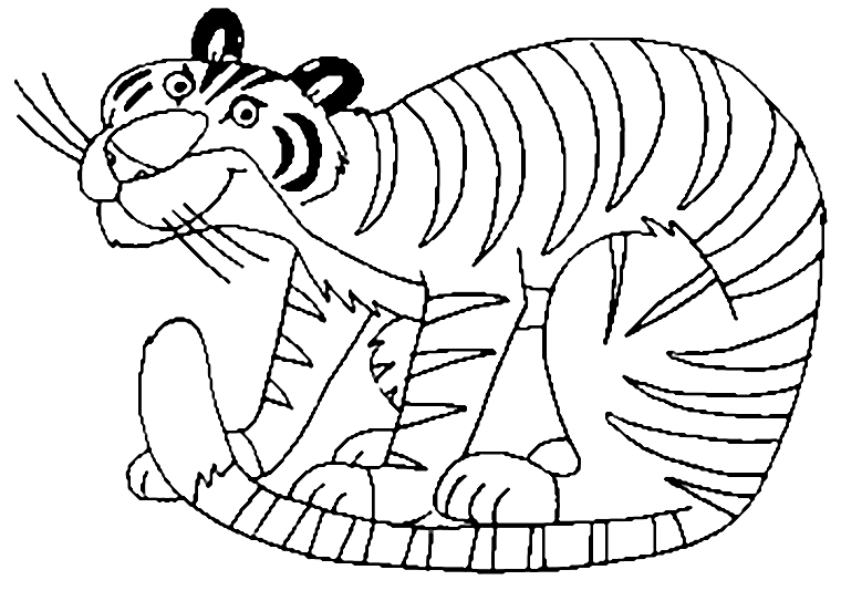 Disegno da colorare: Tigre (Animali) #13693 - Pagine da Colorare Stampabili Gratuite