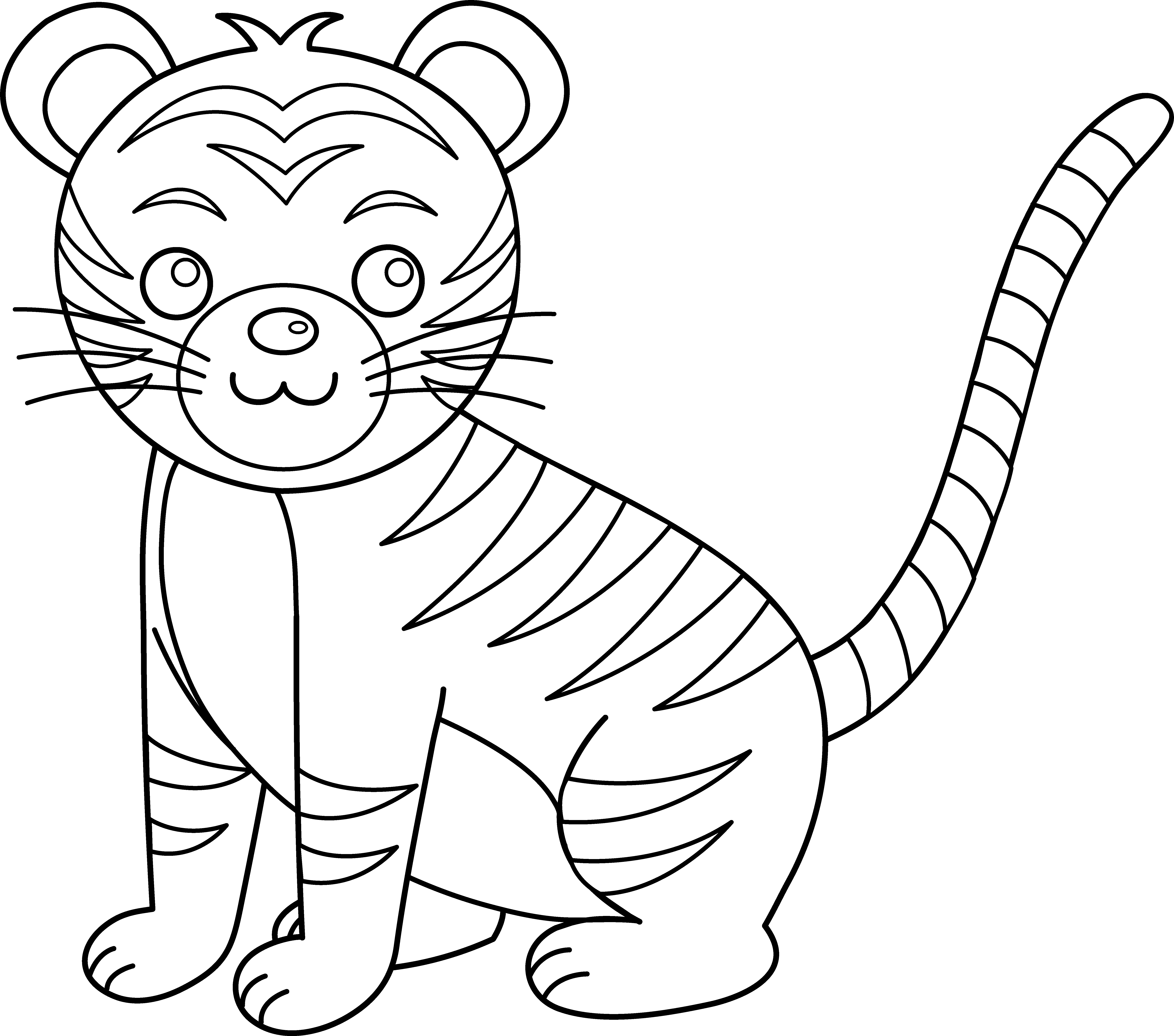 Disegno da colorare: Tigre (Animali) #13698 - Pagine da Colorare Stampabili Gratuite