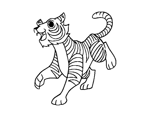 Disegno da colorare: Tigre (Animali) #13770 - Pagine da Colorare Stampabili Gratuite