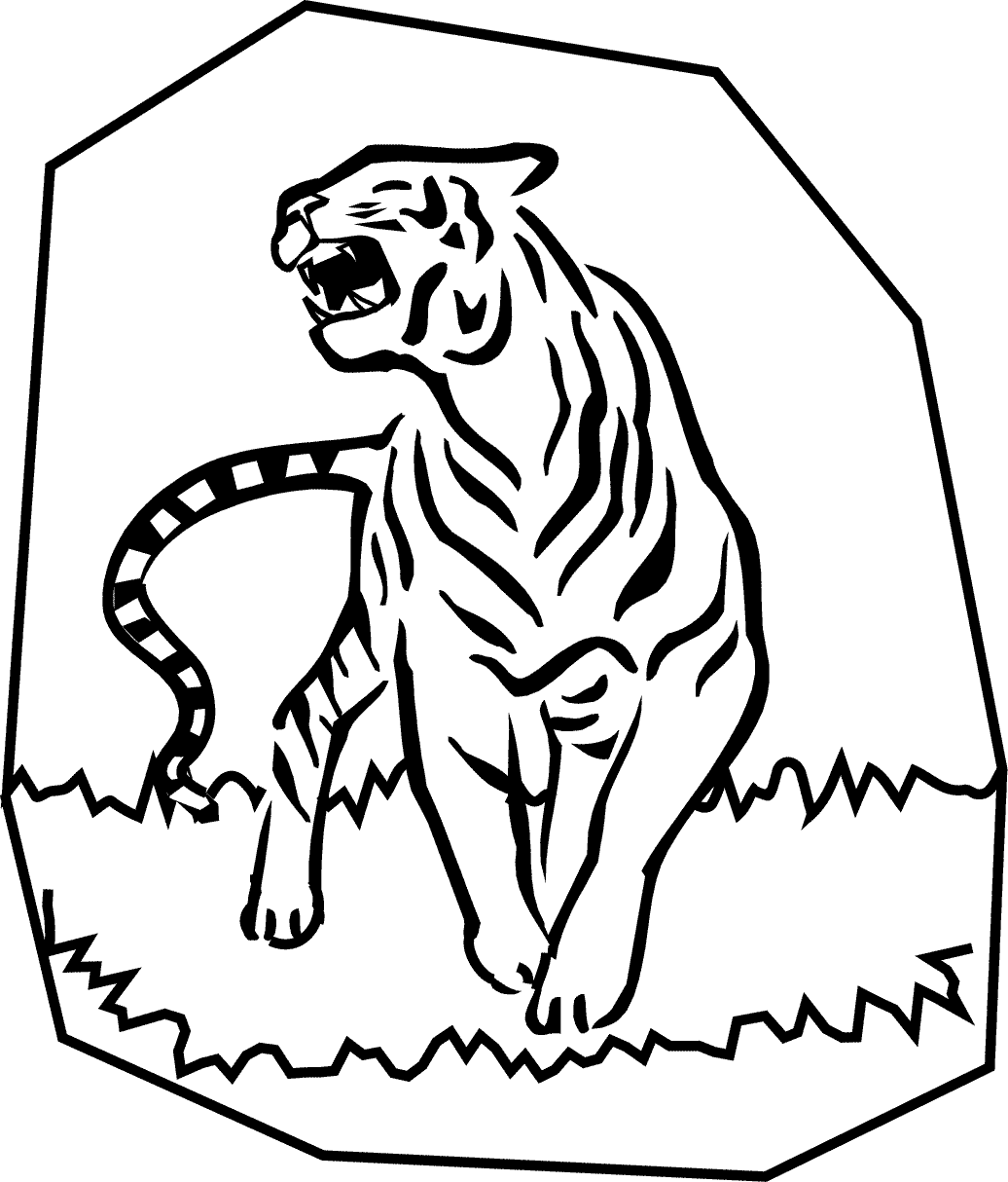 Disegno da colorare: Tigre (Animali) #13785 - Pagine da Colorare Stampabili Gratuite