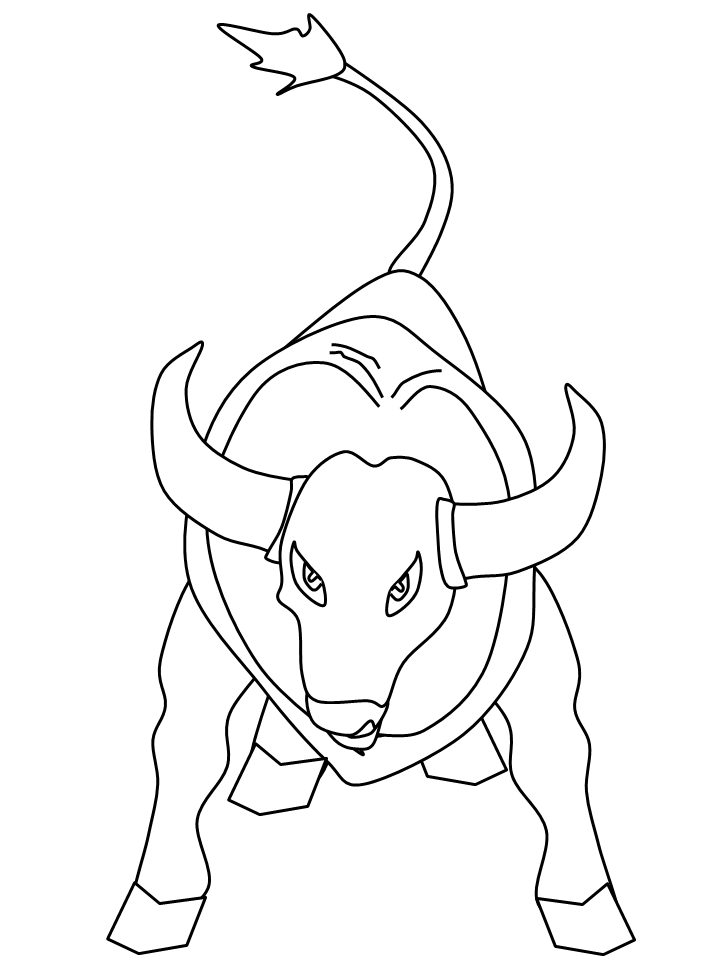 Disegno da colorare: Toro (Animali) #13828 - Pagine da Colorare Stampabili Gratuite