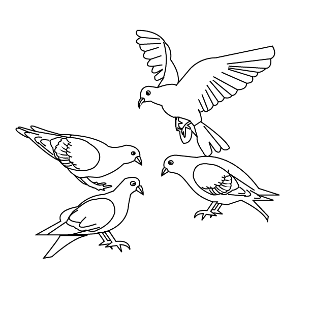 Disegno da colorare: Uccelli (Animali) #11856 - Pagine da Colorare Stampabili Gratuite