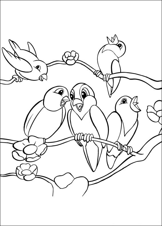 Disegno da colorare: Uccelli (Animali) #11906 - Pagine da Colorare Stampabili Gratuite