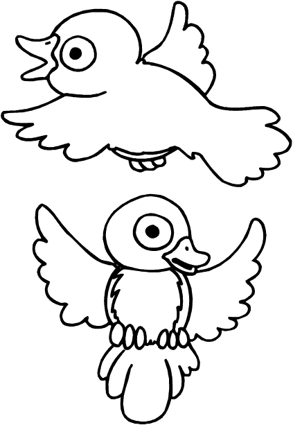 Disegno da colorare: Uccelli (Animali) #11912 - Pagine da Colorare Stampabili Gratuite