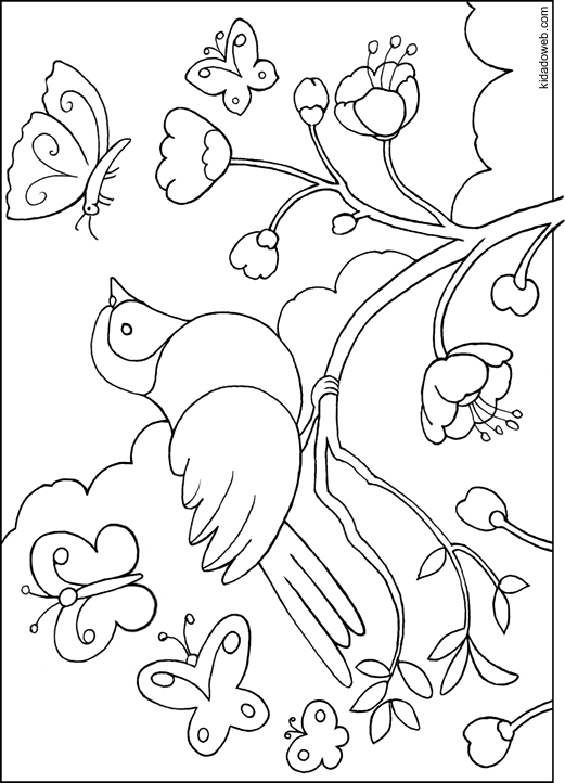 Disegno da colorare: Uccelli (Animali) #11944 - Pagine da Colorare Stampabili Gratuite