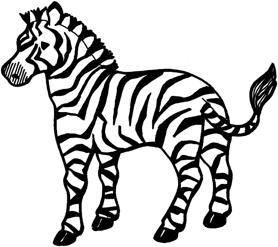 Disegno da colorare: Zebra (Animali) #12937 - Pagine da Colorare Stampabili Gratuite