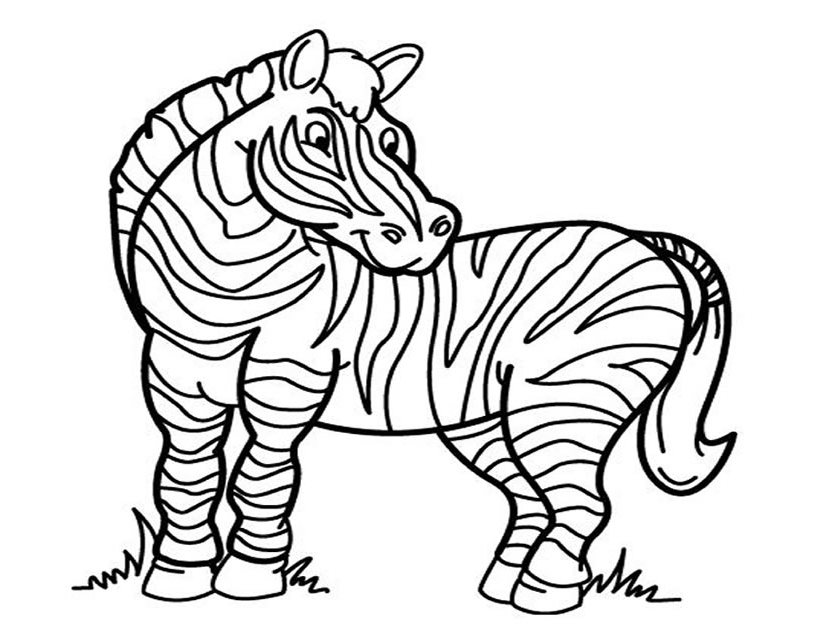 Disegno da colorare: Zebra (Animali) #12945 - Pagine da Colorare Stampabili Gratuite