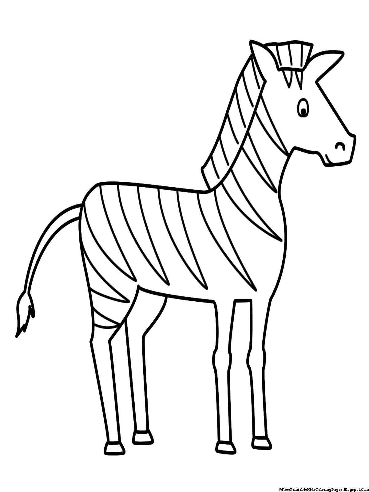 Disegno da colorare: Zebra (Animali) #12967 - Pagine da Colorare Stampabili Gratuite