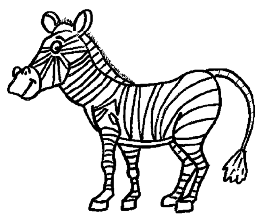 Disegno da colorare: Zebra (Animali) #12983 - Pagine da Colorare Stampabili Gratuite