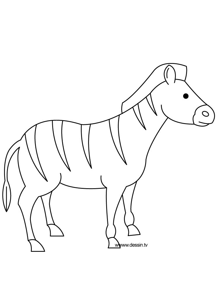 Disegno da colorare: Zebra (Animali) #12989 - Pagine da Colorare Stampabili Gratuite
