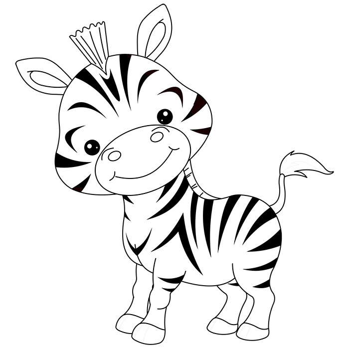 Disegno da colorare: Zebra (Animali) #12998 - Pagine da Colorare Stampabili Gratuite