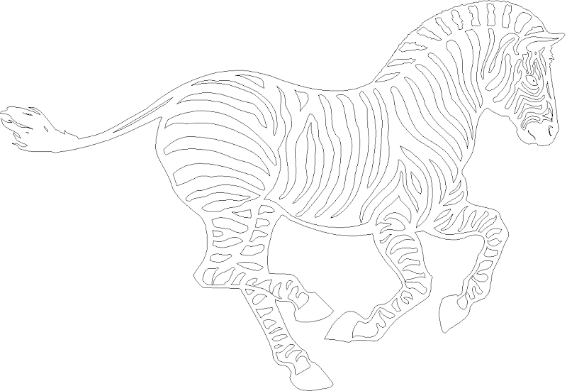 Disegno da colorare: Zebra (Animali) #13000 - Pagine da Colorare Stampabili Gratuite