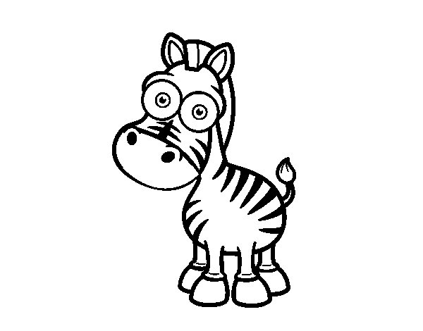 Disegno da colorare: Zebra (Animali) #13006 - Pagine da Colorare Stampabili Gratuite