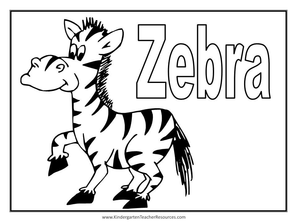 Disegno da colorare: Zebra (Animali) #13031 - Pagine da Colorare Stampabili Gratuite