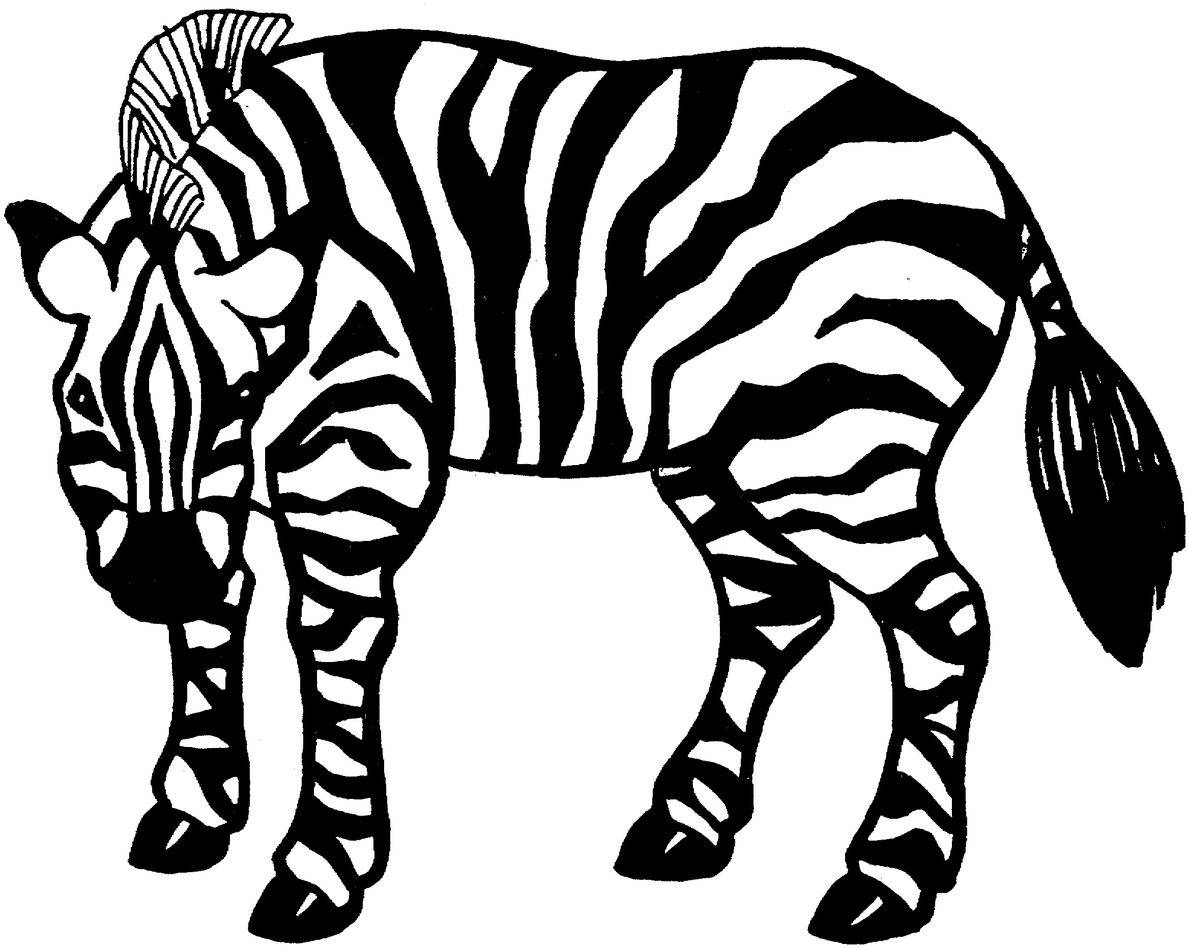 Disegno da colorare: Zebra (Animali) #13061 - Pagine da Colorare Stampabili Gratuite