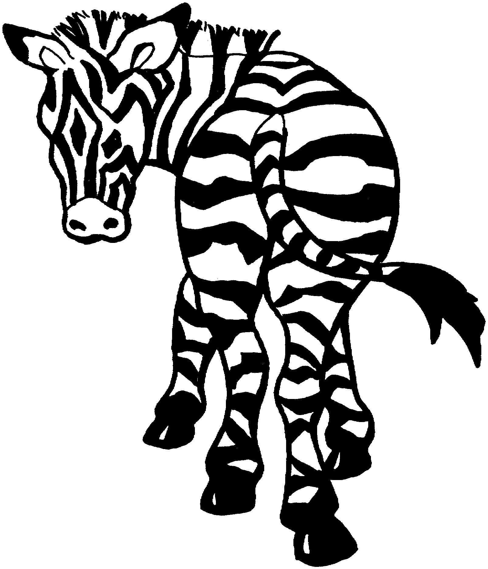 Disegno da colorare: Zebra (Animali) #13078 - Pagine da Colorare Stampabili Gratuite