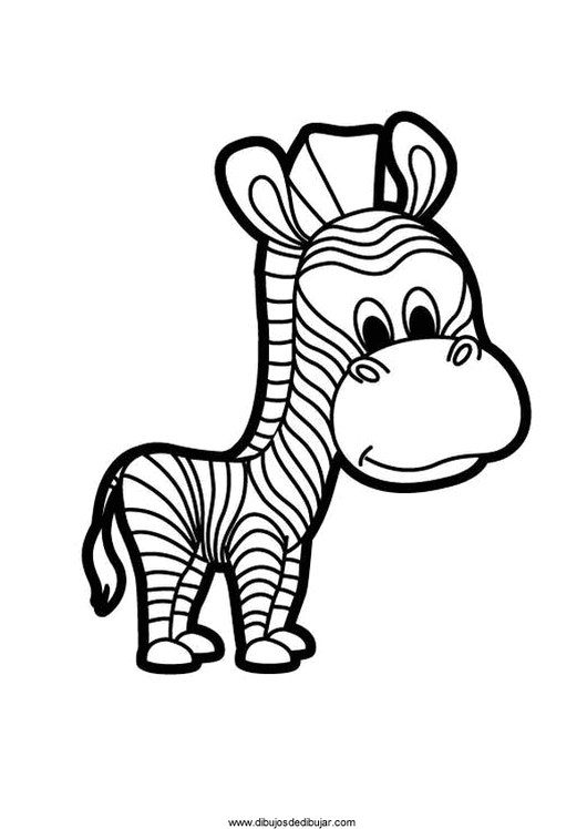 Disegno da colorare: Zebra (Animali) #13082 - Pagine da Colorare Stampabili Gratuite