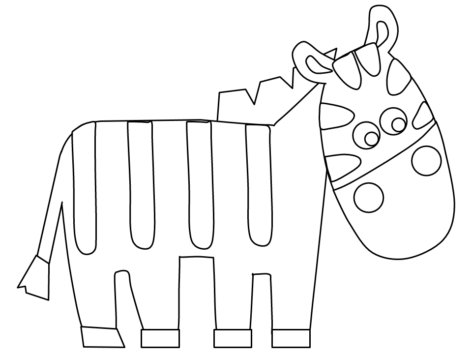 Disegno da colorare: Zebra (Animali) #13086 - Pagine da Colorare Stampabili Gratuite